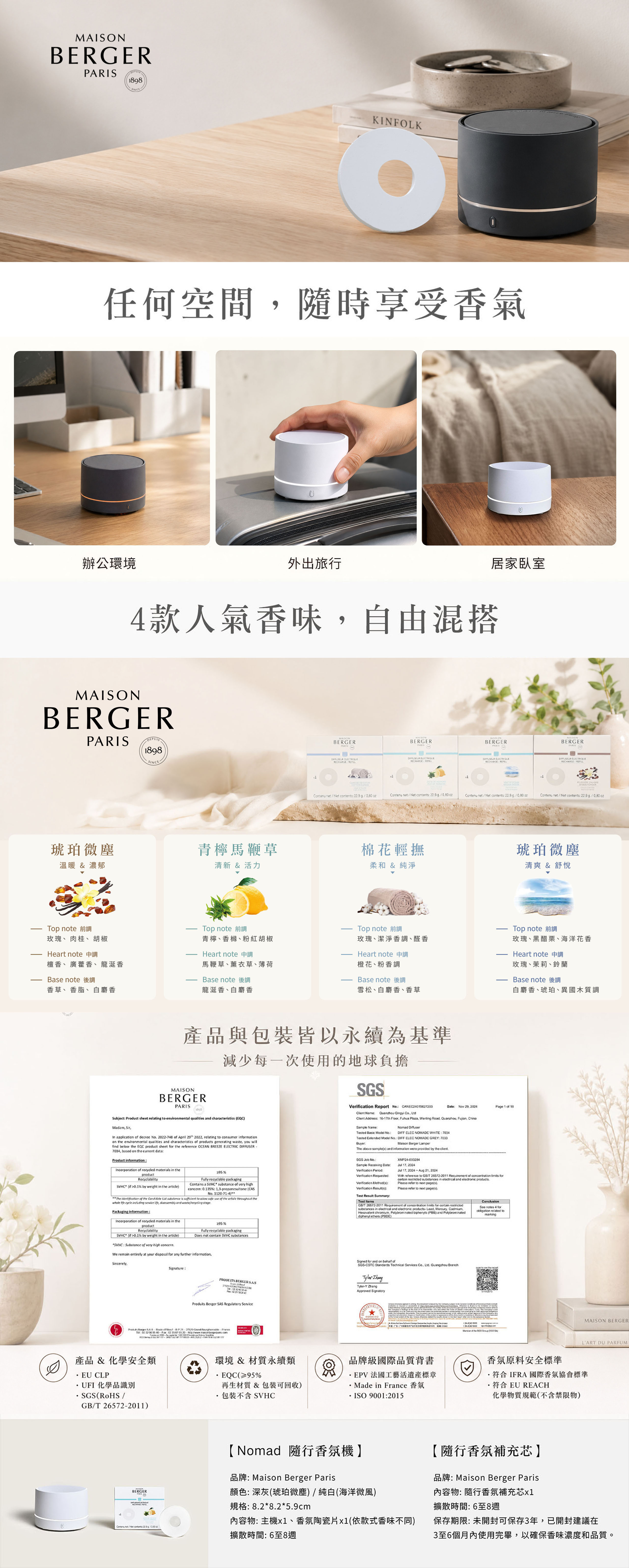 Nomad 隨行香氛機獻禮組 商品介紹